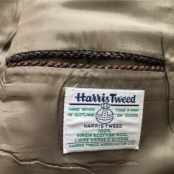 Vintage Harris Tweed Blazer Jacket Hand Woven in Scotland - Picture 3 of 13